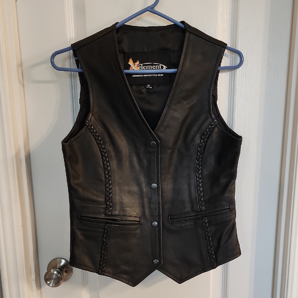 Element Black Women's Leather Vest